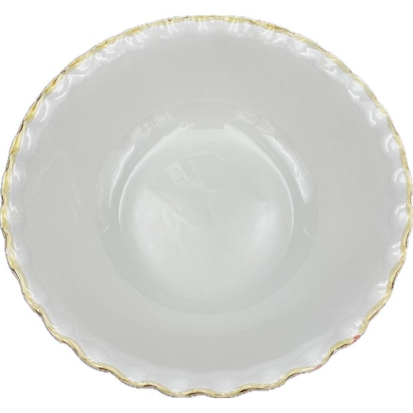 Sur La Table Italy Bowl Scalloped Large 11” Salad Pasta Serving Red White Deep - Picture 2 of 9